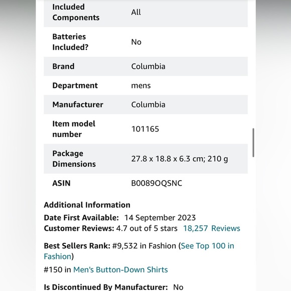 Columbia PFG Bahama II UPF 30 Short Sleeve Fishing Shirt Bonehead blue vented - Picture 14 of 15